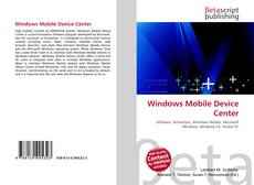 Couverture de Windows Mobile Device Center