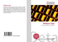 Couverture de Oblique Type