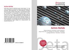 Couverture de Achim Rohde