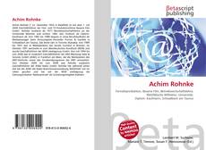 Buchcover von Achim Rohnke