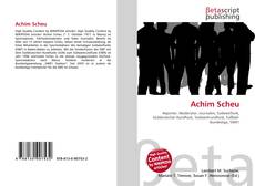 Buchcover von Achim Scheu