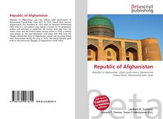 Copertina di Republic of Afghanistan