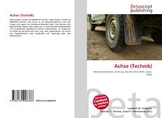 Buchcover von Achse (Technik)
