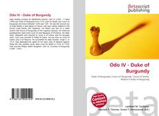 Capa do livro de Odo IV - Duke of Burgundy 