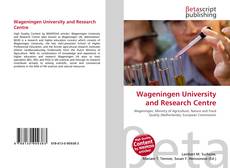 Couverture de Wageningen University and Research Centre