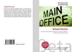 Capa do livro de School Formal 