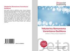 Capa do livro de Yekaterina Romanovna Vorontsova-Dashkova 
