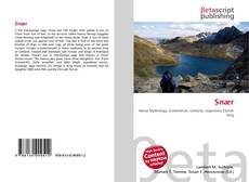 Capa do livro de Snær 