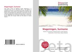 Buchcover von Wageningen, Suriname