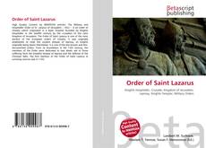 Couverture de Order of Saint Lazarus