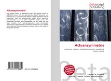 Capa do livro de Achsensymmetrie 