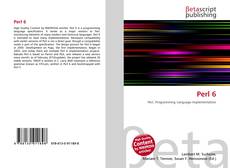 Capa do livro de Perl 6 