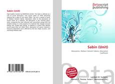 Capa do livro de Sabin (Unit) 