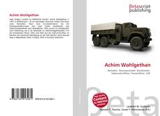 Buchcover von Achim Wohlgethan