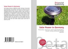 Buchcover von Solar Power in Germany