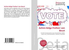Achim-Helge Freiherr von Beust kitap kapağı