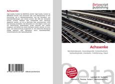 Achssenke kitap kapağı