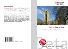 Copertina di Nicholas Boles