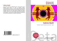 Copertina di Sabine Baeß