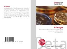 Buchcover von Achinger