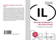 Portada del libro de Talmudic Academies in the Land of Israel