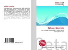Portada del libro de Sabine Günther