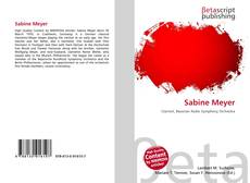 Portada del libro de Sabine Meyer