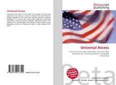 Buchcover von Universal Access