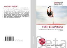 Capa do livro de Volker Beck (Athlete) 