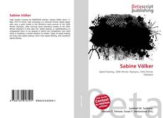 Portada del libro de Sabine Völker