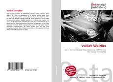 Portada del libro de Volker Weidler