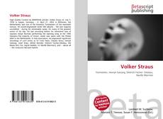 Volker Straus的封面