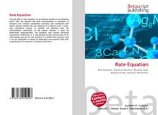 Rate Equation kitap kapağı