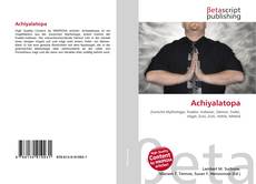 Portada del libro de Achiyalatopa