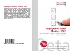 Volgograd Mayoral Election, 2007 kitap kapağı