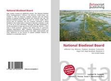 Bookcover of National Biodiesel Board