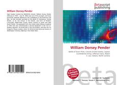 Capa do livro de William Dorsey Pender 