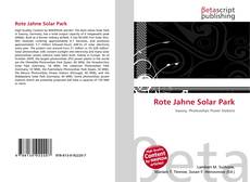 Rote Jahne Solar Park的封面