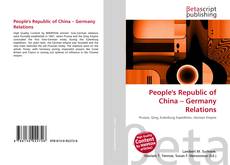 Copertina di People's Republic of China – Germany Relations