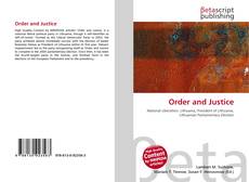 Buchcover von Order and Justice