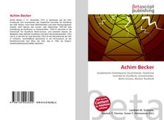 Buchcover von Achim Becker