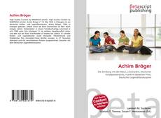 Buchcover von Achim Bröger