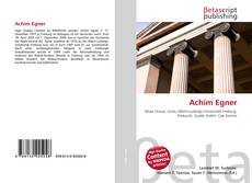 Achim Egner的封面