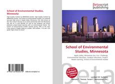 Bookcover of School of Environmental Studies, Minnesota