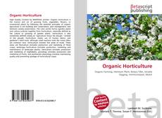 Organic Horticulture的封面