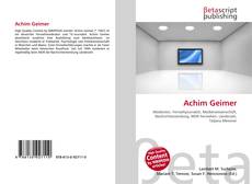 Capa do livro de Achim Geimer 
