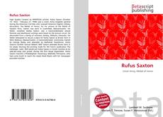 Capa do livro de Rufus Saxton 