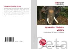 Couverture de Operation Definite Victory