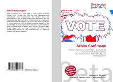 Portada del libro de Achim Großmann