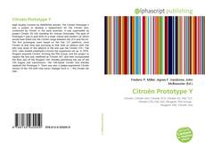 Bookcover of Citroën Prototype Y